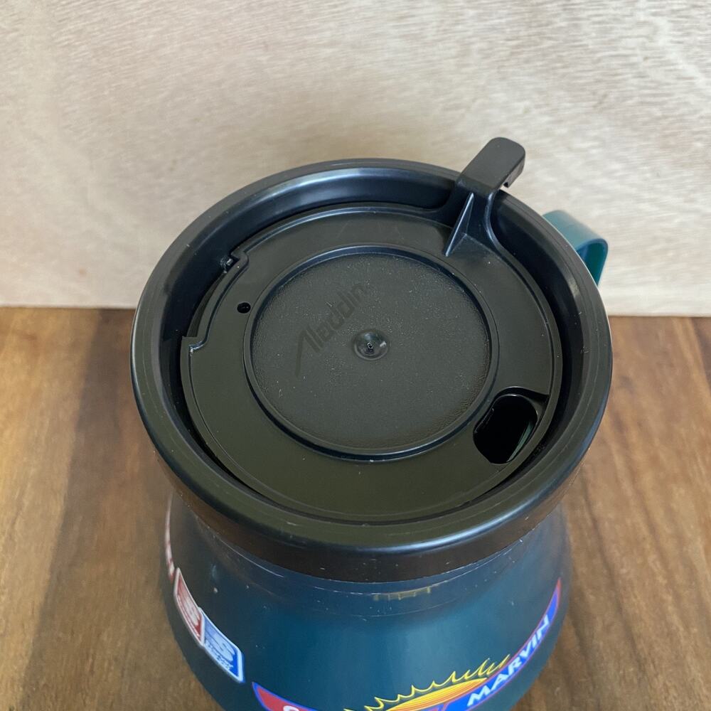 Vintage Speedway Starvin Marvin Club Aladdin 20 oz Travel Mug Coffee Cup - Picture 4 of 6